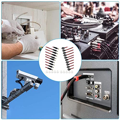 10 Paren 5.5mm x 2.5mm DC voeding, 12V, 2 Pin, 5.5 x 2.5mm, Man en Vrouwelijke Connector, DC Pigtail Kabel voor Video, Bewaking CCTV Camera 5