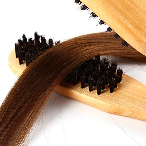 Barber Comb Double,Brush Lip Brush Penselen,Wooden Antistatisch Haar Straightener Gereedschap 5