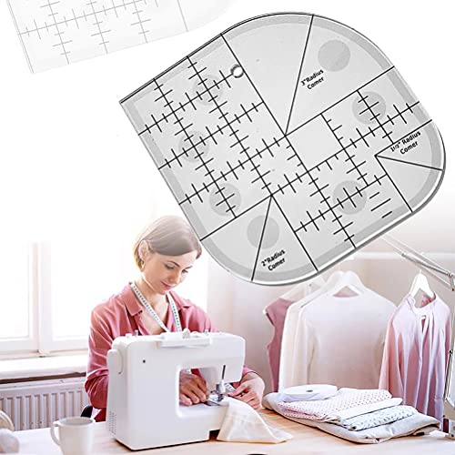 Curved Angle Cutter Heeral, Acryl Naaiheer Naaien Patchwork Liniaal, Naaien Gebogen Hoek Ruler Naaien Template Patchwork Tool DIY Naai Ben 5