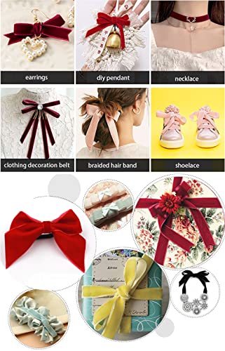 Velvet Ribbon Gift Ribbon Sieraden Band 25mm x 10m Velvet Decoratie Ribbon Velvet Band Velvet Band voor Bruiloft Verjaardag Gift Wrapping Christmas Band Craft Headbands Donkergroen