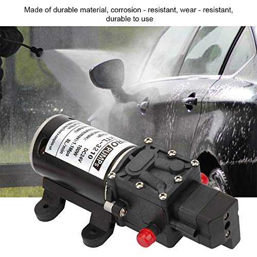 Micro Diafragm Pump, 24 V, 100 W, 8 L/m, Elektrische Hogedrukwaterpomp, Zelf-Priming Pomp, Waterdruk Diafragm Pomp met drukschakelaar voor het reinigen van voertuigen van industriële planten, Membrane 4