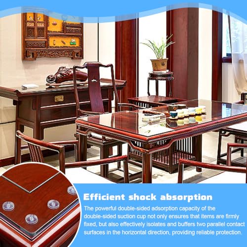 20 st. Dubbelzijdige Zuigbekers, 20mm Helder PVC Plastic Zuigbekers Glazen Tafel Zuigbekers Non Slip Zuigbekers voor Glazen Tafelblad Home Organisatie 4