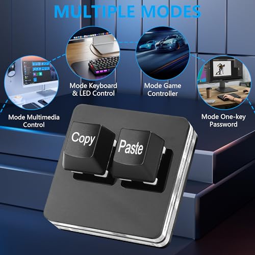 USB Mini 2 sleutels Kopieer en plak toetsenbord, OSU-toetsenbord, Hot Swap, One-handed Mechanical Gaming Keyboard met USB-kabel voor Rhythm Games 4