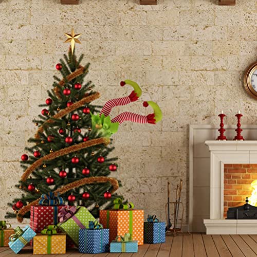 Kerst Elf gevulde benen Decoraties Flannel Ornament Binnen Buiten Decor Perfect Kerstmis Prop Breng Whimsische Vakantie December 2019 4