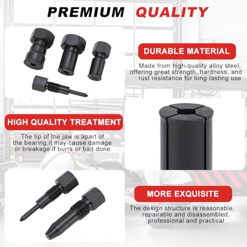 10 Piece Motorfiets Inner Bearing Puller Set, 8-25 Mm Inner Bearing Puller Set, Inner Tractor Bearing Wheel Bearing Puller, Motorfiets Bearing Puller Binnenkant voor Auto, Motorfiets 3