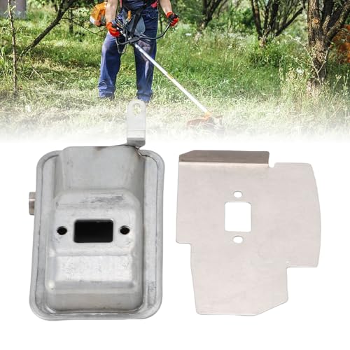 Trimmer Uitlaatdemper Stalen Uitlaatdemper met Schilddeflector voor 143RII G35L G45 Trimmers Duurzame Slijtvaste Prestaties 3