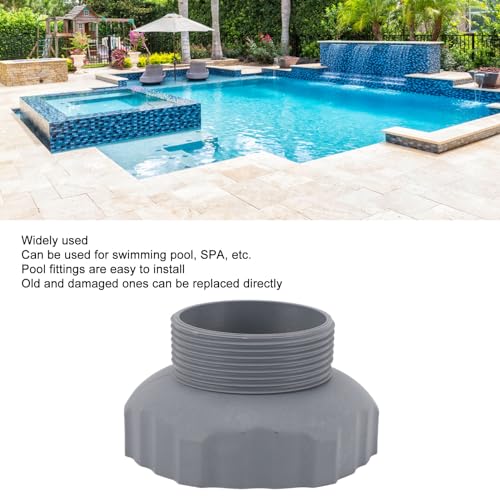 Zwembadslangadapter, 2 stuks Zwembadslangconnector 19 Zwembadaccessoire Bovengrondse zwembadskimmerslangadapter Zwembadafvoeradapter voor wandmontage Zwembad 3