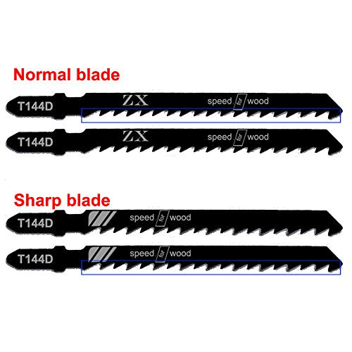 Jigsaw Blades, 10-Piece Messet met opslagmouw, puzzelblad voor snijden Geoptimaliseerd voor het snijden van metaal, hout, PVC en kunststof 5