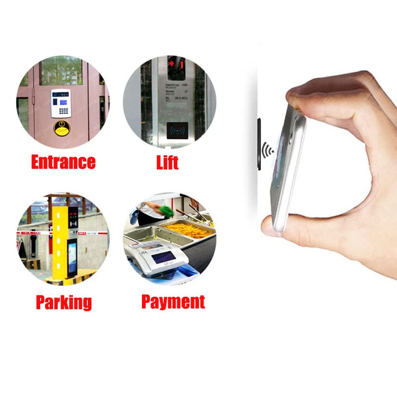 NFC stickers, 144/168 bytes, geheugen, 6 kleuren, NFC-tags, lijm, compatibel met iPhone NFC-tag Android 3