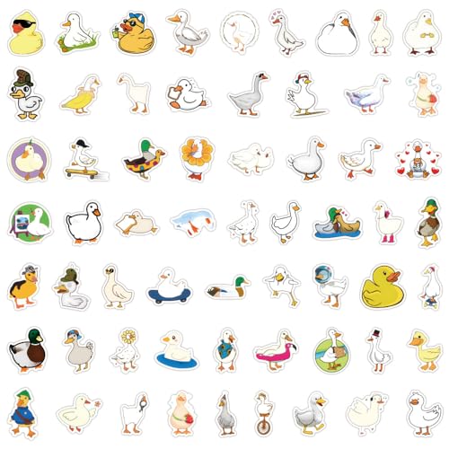 Duck Sticker set Stickers voor tieners Volwassenen 50 stuks Duck Waterproof Vinylstickers Automotor Fiets Skateboard Snowboard Bagage Laptop Koffer Helm Motorfiets Computer