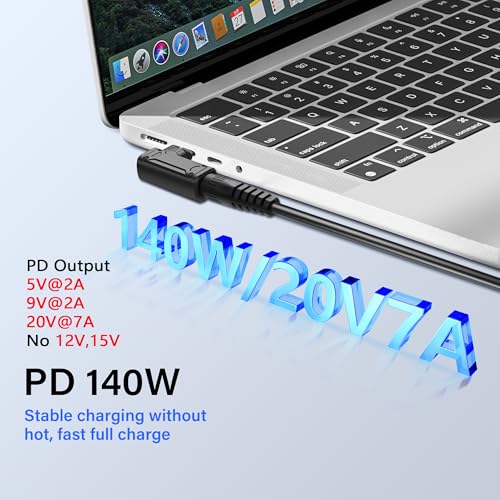 PD 140W DC5525 naar Type C Power Adapter DC 5.5mm x 2.5mm Input Socket naar USB C Plug met PD Chip voor mobiele telefoon, Tablet, Laptop