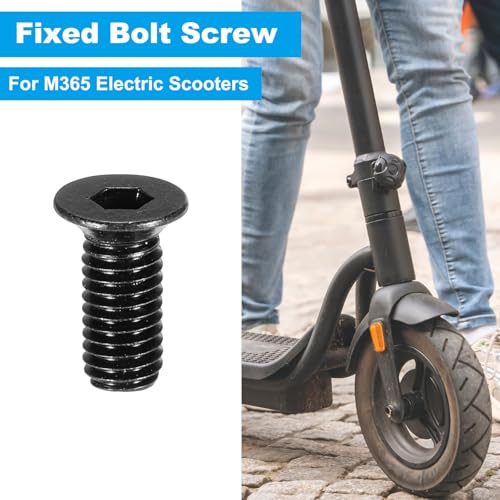 Scooter Vaste Schroef, 4 stuks Scooter Voorhoofd Schroef Metalen Vaste Schroefset Vervanging Schroefdriver Compatibel voor M365 elektrische Scooters, Zwart 4