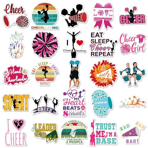 Cheerleader Sticker Set Stickers voor kinderen tieners 50 stuks Dieren Waterdicht Vinyl Sticker Laptop Skateboard Koffer Helm Auto Fiets mobiele telefoon Motorrijwiel Bike Scrapbook 4