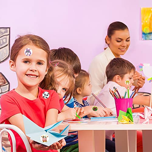 Dieren kinderen, 1500 stuks, schattige ronde dierlijke stickers, beloning stickers kindersticker set met 24 dierlijke ontwerpen, leraren, stickers, feest beloning stickers dieren