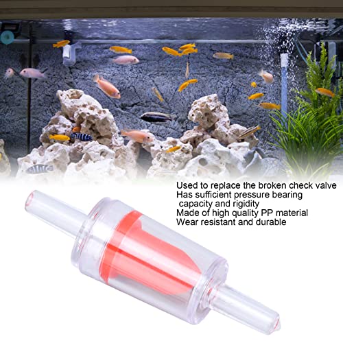 Controleer Valve, 10PCS 4mm Plastic Controle Valve, Red Oxygen Pump Valve Aquarium Single Way PP Water Afsluiten Valve Fish Tank Duckbill Valve, For, Check Ventielen(4mm Red) 4