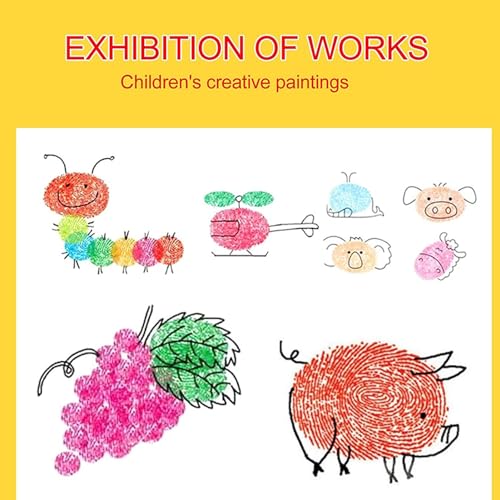 Finger Paint Set voor kinderen, Grappige Finger Paints met Boek Kunst Schilderen Supplies voor het schilderen DIY ambachten 4
