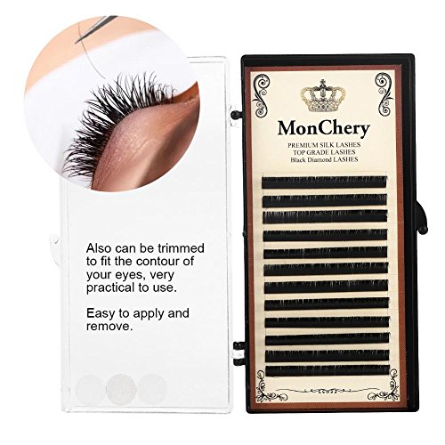 wimper uitbreiding natuurlijke zijde eiwit C Curl Valse wimpers Dense dikke make-up gereedschap Mix Tray (10mm)