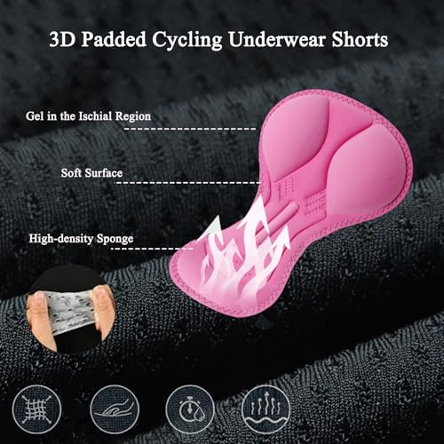 Fietsshorts voor dames, Fietsshorts, Fietsondergoed, Fietsshorts, Ademend Fietsshorts ondergoed 4