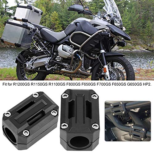 Universal Motorcycle Bumper Decoratieve blokken, 2 Paar Motorfiets motor bescherming Bumper Block Protection Decor 22/25/28mm Fit voor R1200GS R1150GS 5
