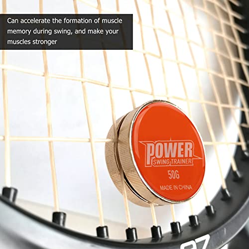 50g Tennisracket Swing Gewicht Staal Gewicht Toedoen Tennis Swing Trainingshulpmiddel Racket Gewichtsaanpassingshulpmiddelen voor Competitie Warmup Oranje 5