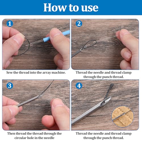 13 Piece Punch Naald Set, 10 maten Punch Naald Set, Borduur Starter Kit, Naald Threading borduren Set, Punch Naalden Set voor DIY borduurdraad, kruissteek Beginners 5