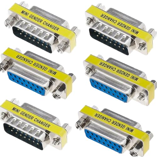 DB15 15 pin plug om adapter hanger serie koppeling D-Sub 15 pin geslacht wisselaar converter connector voor PC gamepad machines digitale tools monitoren audio