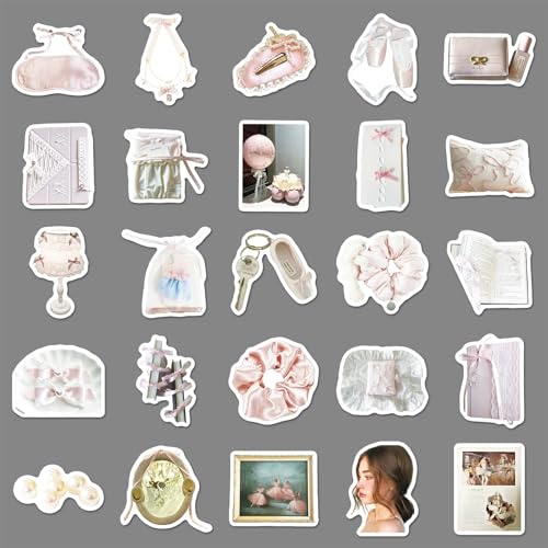 Roze Ballet Stickers voor tieners en volwassenen, 100 stuks, Ballet Vinyl Sticker Set, Auto, Motorfiets, Fiets, Skateboard, Snowboard, Bagage, Laptop, Koffer, Helm, Motorfiets, Computer 5