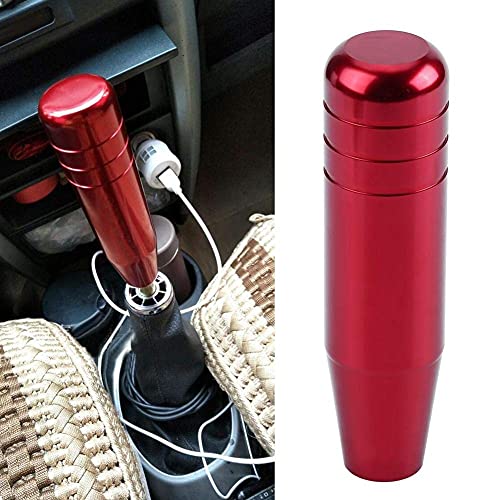 Universele Auto Gear Shift Aluminium Legering Gear Shift Lever 13 cm Lengte (rood), zwart, rood, blauw (optioneel), Standaard, zwart, rood, blauw (optioneel), Modern