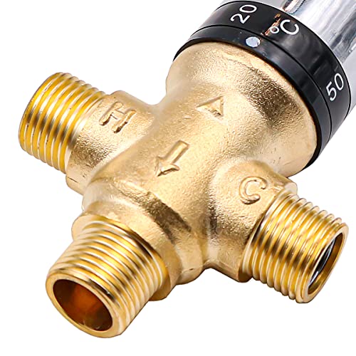 Zee Warmwater Tank Thermostatische Douche Cartridge Mixer Tap Messing Pijp Thermostaat Faucet Water Temperatuurregeling Mixer Tap 4