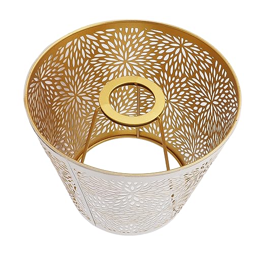 Lampschade, Gekerfde Bloemen Lampenhoes, Duurzaam Wit, Woonkamer