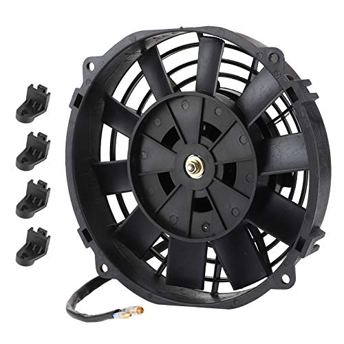 Automobiel motor koelventilator motoren, universele elektrische ventilator 8in voor Radiator auto koeling airconditioning 10 bladen 12V 80W 2250RPM