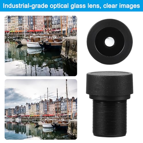 8mm CCTV Camera Lens, F2.0 FPV Beveiliging Camera Lens 2MP 1080P Super Clear Camera Lens 48°Angle Lens M12 Threaded Dia voor IP Camera Panoramisch 4