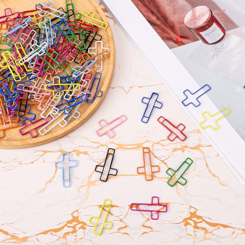 100 st. Cross Paper Clips, kleurrijk Bijbel Paper Clips Klemmen Christelijke tijdschriften Bijbelstudie Supplies voor christelijke vrouwen en mannen 3