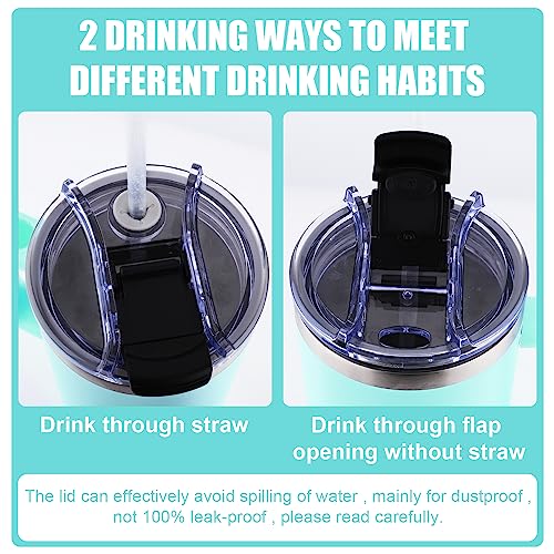 2st Tumbler Lid Vervangingen voor Stanley Quencher 40oz, Spill Proof en stofdichte Tumbler Covers Vervanging Lid voor Stanley 5