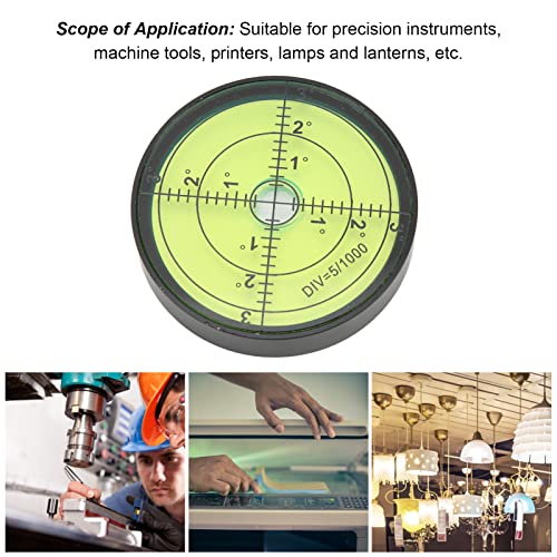 60x12mm Circular Spirit Level Metalen Circulaire Spirit Level Ronde Spirit Level Magnetisch Geest Niveau schokbestendig 5