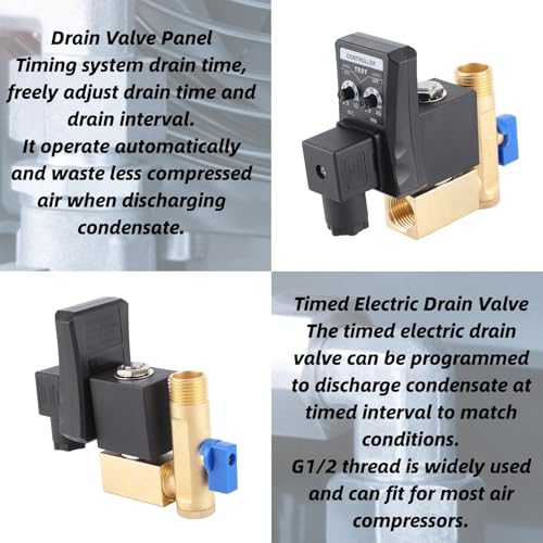 Automatische Drain Valve G1 / 2 DN15 Automatische Elektronische Drain Valve voor Air Compressor Condensatie (AC230V) 4