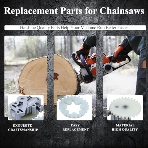 Oliepomp Worm Gear Oiler Spur Wheel Fit STIHL MS380 MS381 038 038AV 038 Super Magnum MS 380 381 kettingzaag Delen 11196403200 4