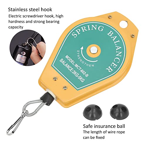 Spring Balancer, Spring Balancer 3 tot 5kg elektrische Batch Hook intrekbare gereedschapshouder met frontfittingen, Science Lab mechanische balansen 5