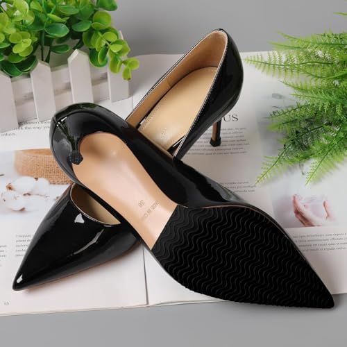 Verpakking van 6 schoenzolen, antislip rubberen zolen voor het plakken met een schaar, antislip pads zijn geschikt voor alleen bescherming, geluiddemping, geschikt voor de meeste soorten schoenen 5