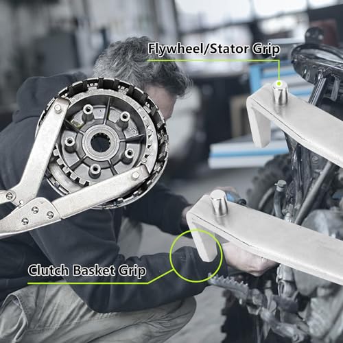Motorfiets Clutch houder gereedschap, koppeling Rod, Clutch Holding Tools, Staallegering 5.5 Inch Clutch Polrad Variomatic Locking Tool Clutch Flywheel Clutch Hub