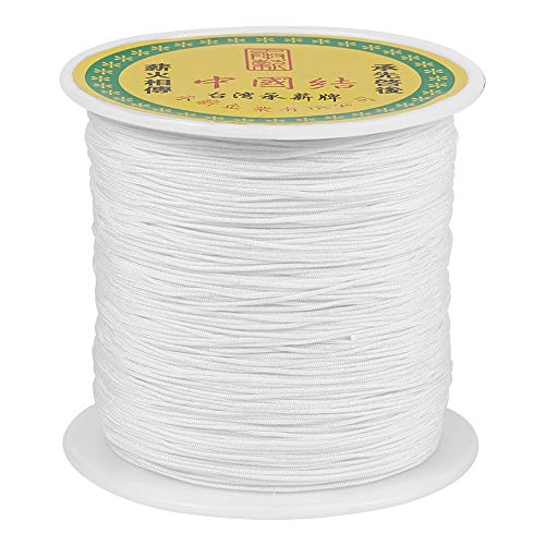 0.5mm gevlochten Nylon Wire White Silky Chinese knoop Cord Shamballa Macrame draad koord kralen String voor Kumihimo Macrame vriendschap armbanden maken