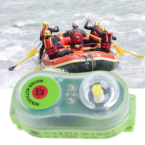 Life Jacket Light Lamp, Life Jacket Strobe voor Overboard Survival Vest, LED Zeewater Zelfverlichting Life-Saving Flashlight Opvallende Lamp 4