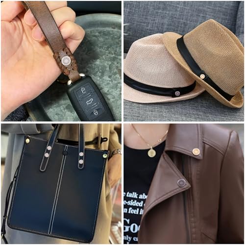 15 Sets Schroeven Knobs Legering Stud Schroef Nagel Schroef terug Hoes Rives Vintage ronde schroeven Knobs 3 Kleuren Studs Belt Bag Schroeven voor dagelijkse accessoires 3