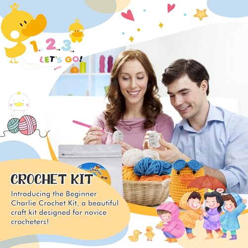 Beginner haak set met video instructies, Amigurumi Starter Set, Complete leren haak met video voor leuke dierenfiguren 4