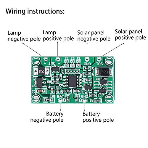 3.2V 3.7V Solar Charge Controller Card, Lithium Batterij opladen controller voor 6V12V met Overlading en Overontlading Bescherming 3