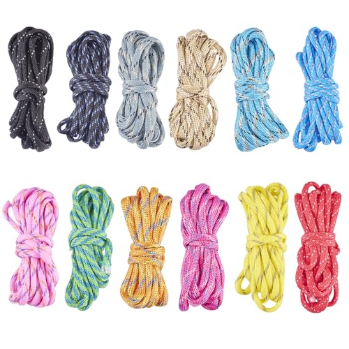 24 Meter Cores Polyester 4mm Brede Spandex Touw Armbanden maken Cords 12 Kleuren Ambacht Cords voor DIY armband Keychains hangen ornamenten