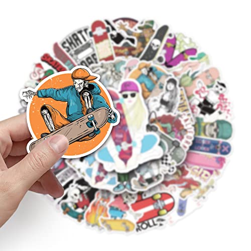 Skateboard Sticker Set Stickers Kinderen Tieners 50 stuks Waterdichte Vinyl Stickers Laptop Skateboard Koffer Helm Autofiets mobiele telefoon Motorrijwiel Bike Scrapbook Geschenk dagboek muggen 4