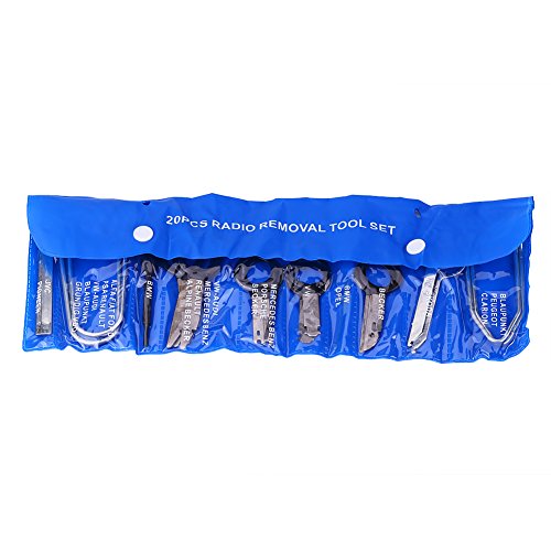 Autoradio audio verwijderen installatie Sleutel Kit Automotive Stereo Dash CD-speler Radio Removal Keys Tool Set 20PCS Interieur en Buiten-Clé