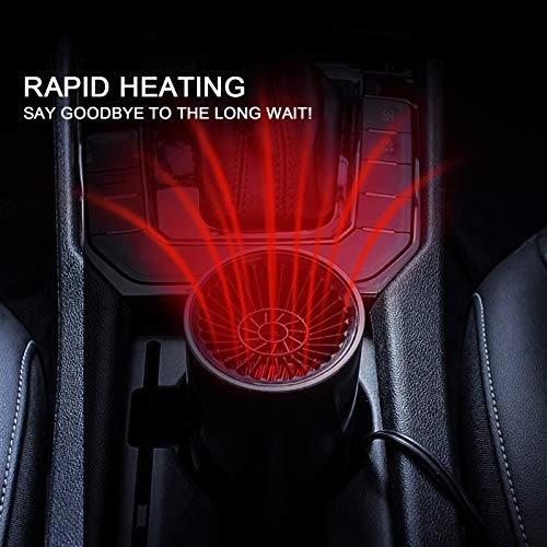 12V 150W snelle verwarming autoverwarmer, Mini Anion luchtzuiveraar Sigarettenaansteker voorruit Defrost Heater & koelventilator met Zuigbeker en racket 5