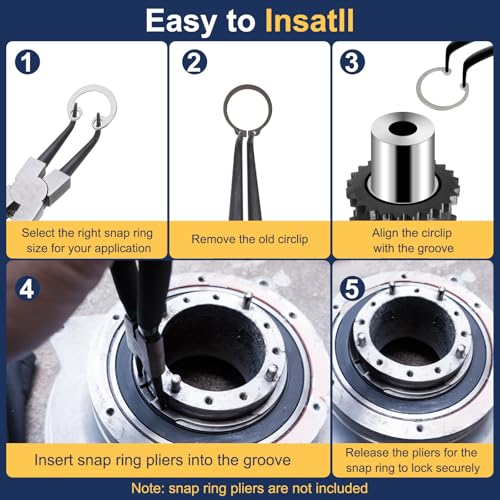 20Stuks 30mm ID Interne bewaring Ringen E-Clip Snap Ring 304 roestvrij staal 4